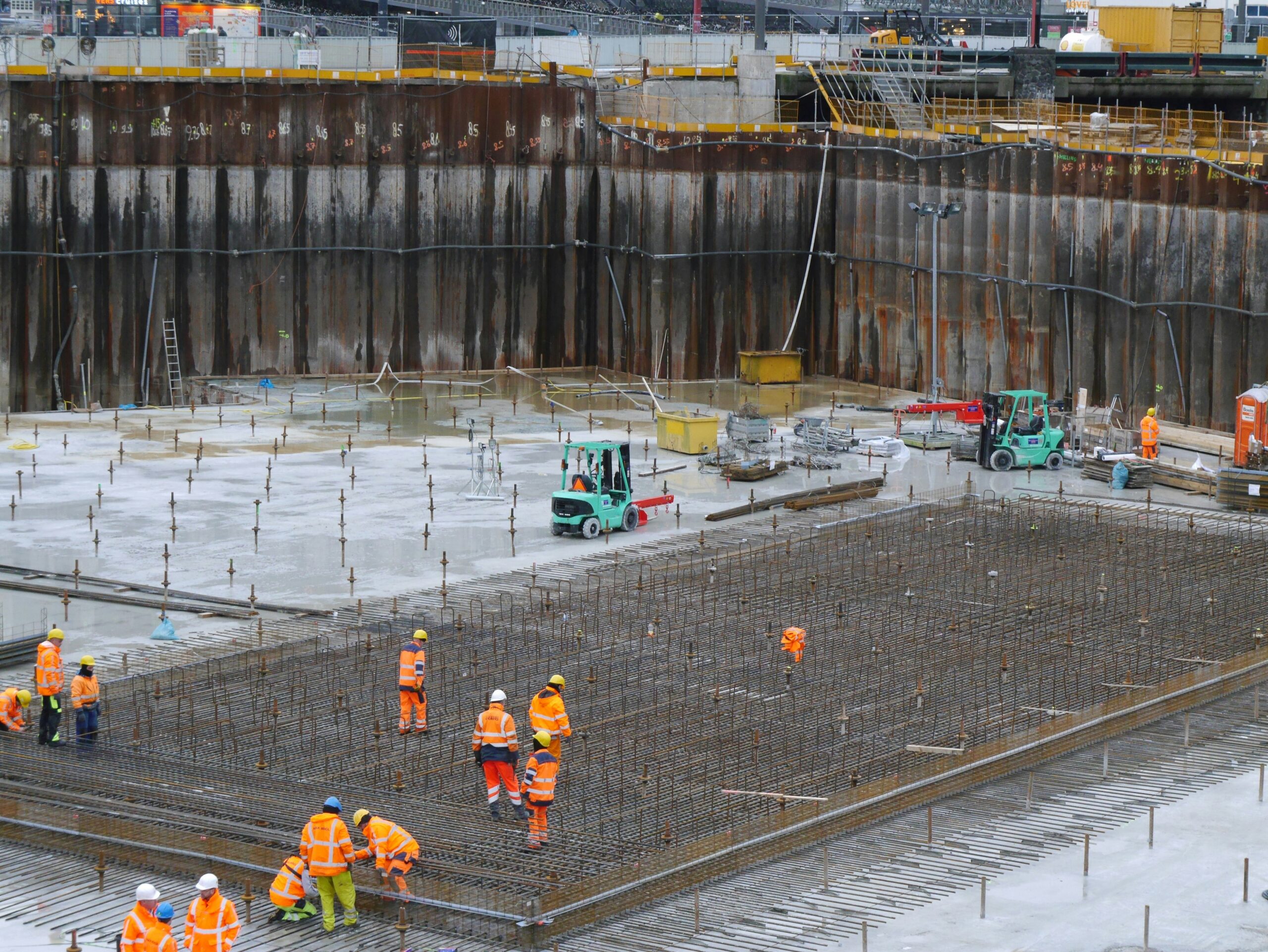 concrete building work