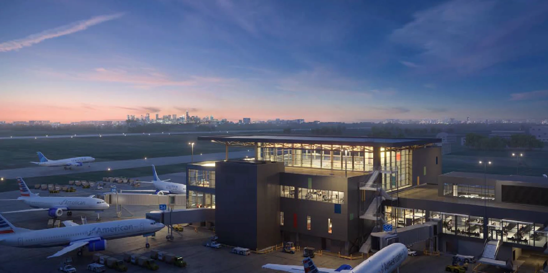 Austin-Bergstrom International Airport construction site